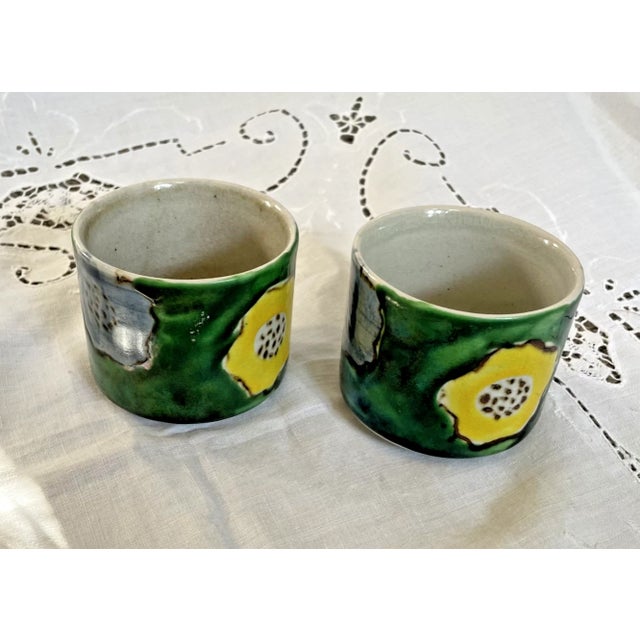 Mid 20th Century Japanese Hand Painted Pottery Tea Set- 21 Pieces For Sale - Image 11 of 15