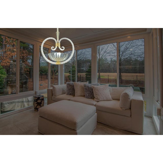Mid-20th Century Charming Chandelier by Ercole Barovier, Murano, 1940s For Sale - Image 15 of 18
