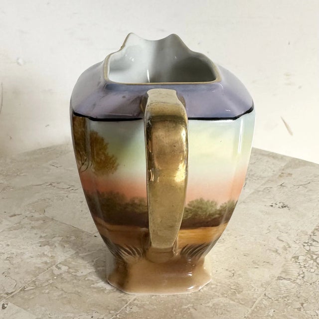 Mid 20th Century Vintage Japanese Noritake Porcelain Creamer For Sale - Image 5 of 7