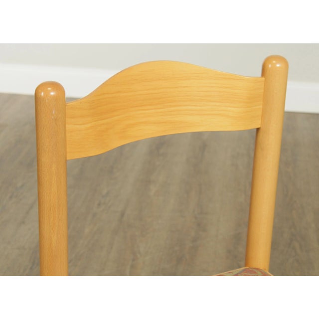 Mid Century Modern Blonde Beechwood Dining Chairs - Set of 4 For Sale - Image 12 of 13