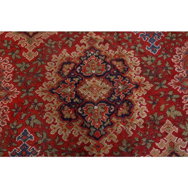 1920s English Axminster Botanical Rug For Sale - Image 4 of 8