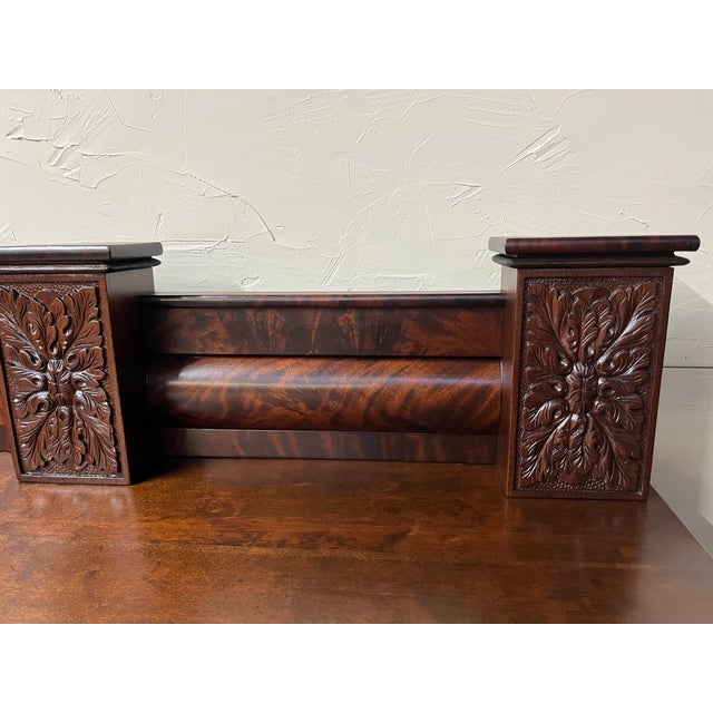 Wood 1830s Antique American Empire Mahogany Sideboard Buffet For Sale - Image 7 of 12