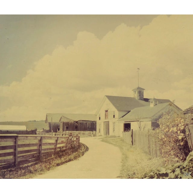 The White Barn at Wilder Ranch, a color photograph by Vestor Dick, master photographer (American, 1922 - 1998). Presented...