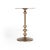 Smooth rounded curves seemingly emanate from the base of this round iron End Table. Coupled with a matte bronze finish, it...