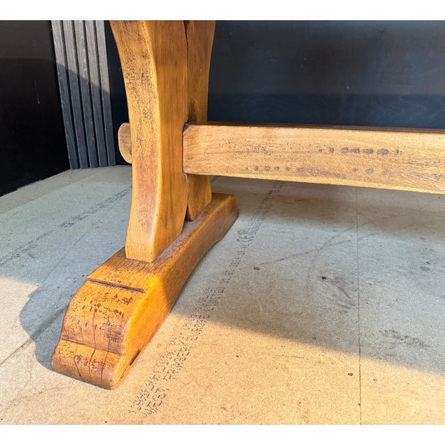Oak Farmhouse Dining Table, 1930s For Sale - Image 13 of 14
