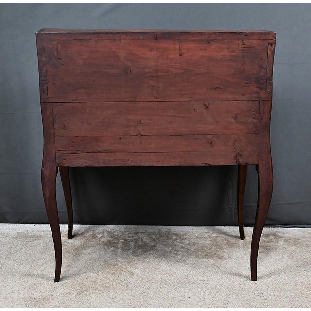 18th Century Louis XV Slant-Front Marquetry Desk For Sale - Image 15 of 16