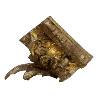 Antique Gilt Wood Carving For Sale