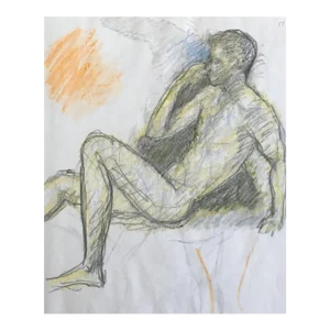 1998 James Bone Mixed Media Male Nude