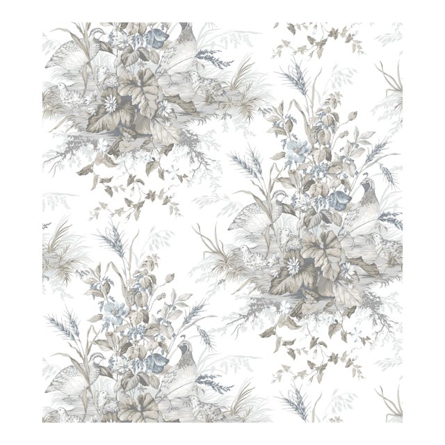 The House of Scalamandre Edwin'S Covey Wallcovering, Grisaille For Sale