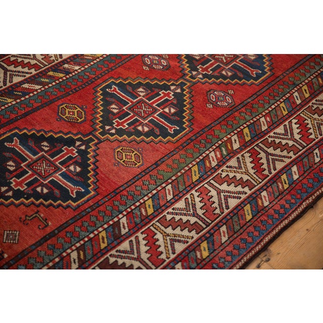Old New House Antique Kazak Rug Runner - 3'11" x 7'9" For Sale - Image 4 of 11