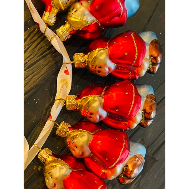 20 pcs cute vintage Christmas ornaments figurines Mrs Claus. Silvered blown glass Handpainted and with glitter. Made in an...