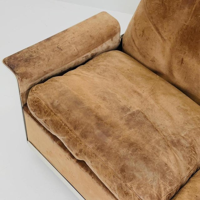 Vintage Space Age Living Room Set in Leather and Alcantara by Dieter Rams for Vitsoe, Germany, 1960s, Set of 3 For Sale - Image 18 of 18