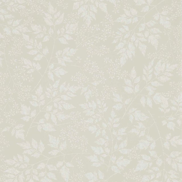 Sanderson Spring Leaves Wallpaper in Barley - a Sample For Sale