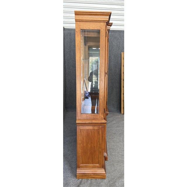 Late 20th Century Late 20th Century Thomasville Burled Walnut China Cabinet For Sale - Image 5 of 17