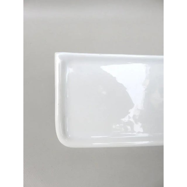 Bathroom Tray Wall Console in Porcelain White, 1950s For Sale - Image 14 of 18
