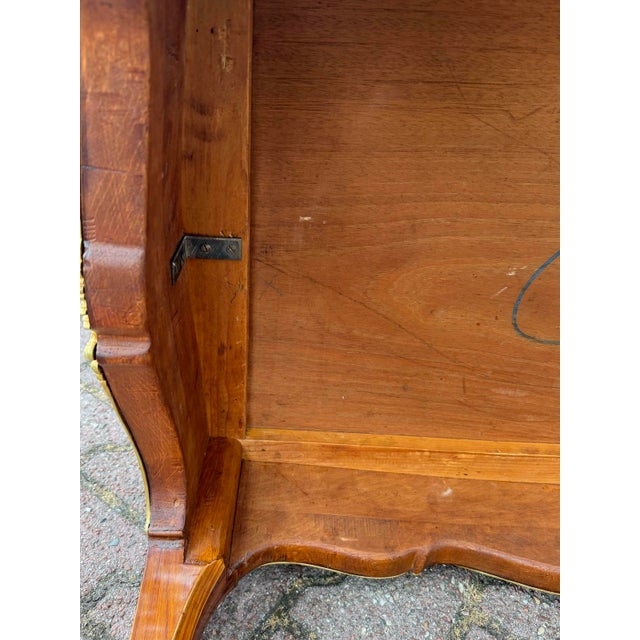 1840s French Neoclassical Mahogany Gilt Bronze Table 1pc Art For Sale - Image 4 of 10