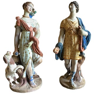 Classical Figurines, 18th Century - a Pair For Sale
