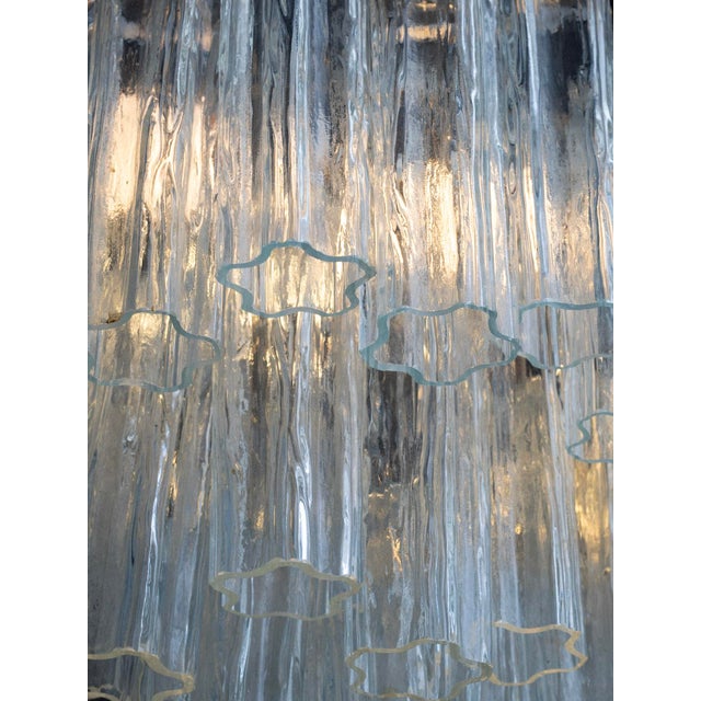 Italian Mid-Century "Tronchi" Glass Chandelier, Made in Murano For Sale - Image 9 of 16