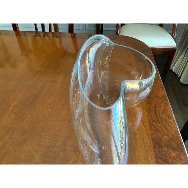 1970s 1970s Large Original Contemporary John Bingham Biomorphic Hand Blown Glass Sculpture For Sale - Image 5 of 11