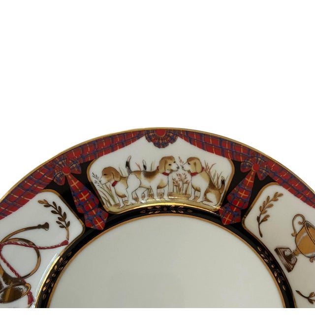 1990s 1990s The Bombay Company Royal Equestrian Dinner Plates, Set of 4 For Sale - Image 5 of 12