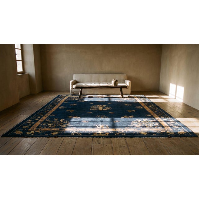 Early 20th Century Chinese Peking Carpet ( 9'2" x 11'6" - 280 x 350 ) For Sale - Image 11 of 11