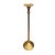 Mid-Century Modern Vintage Solid Brass Taper Candlestick With Fluted Base, Mid-Century Modern For Sale - Image 3 of 5
