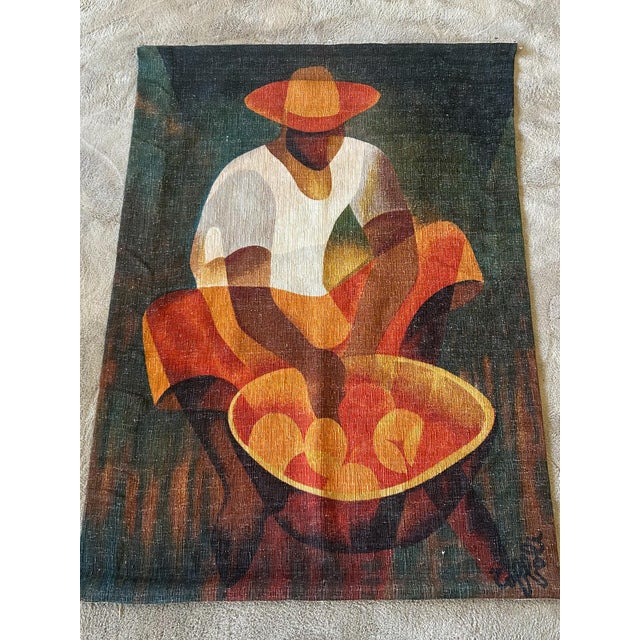 Aubusson Tapestry by L. Toffoli, 1980s For Sale - Image 6 of 6