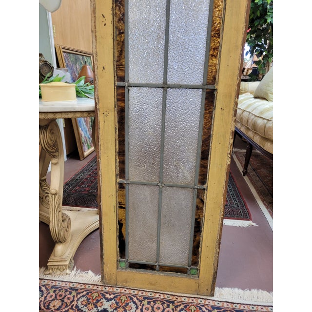 Antique Coat of Arms Stained Glass Window For Sale - Image 4 of 7