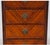 1900-1909 Petite French Louis XVI Parquetry Seven-Drawer Semainier With Marble Top For Sale In Los Angeles - Image 6 of 7