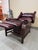Bradington Young Chippendale Hi-Leg Recliner, Burgundy For Sale - Image 10 of 12