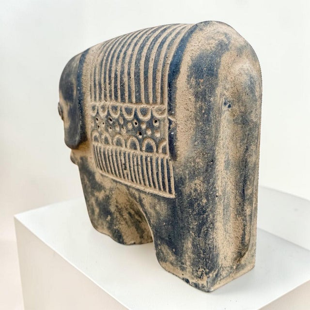 Early 20th Century Central American Elephant Sculpture For Sale In Miami - Image 6 of 9