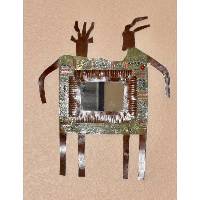 Bill & Marcia Finks Primitive Twig Signed Metal Wall Decor Folk Art "Twin Spirt” Enhance your collection with this...