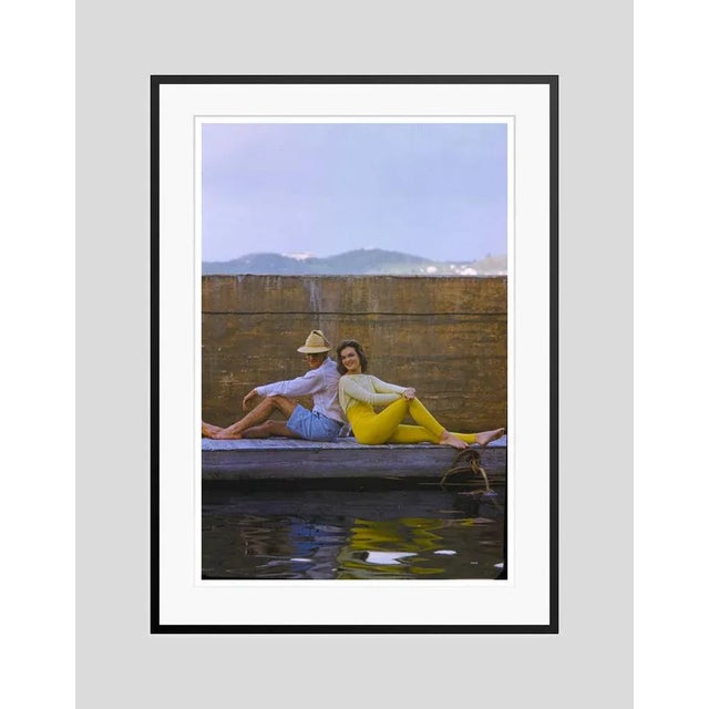 Waterside In Bermuda 1960 Fashionable couple on a quayside in Bermuda, 1960. (Toni Frissell) Antoinette Frissell Bacon...