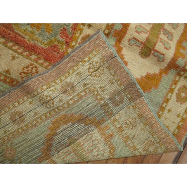 Early 20th Century Early 20th Century Antique Zabihi Collection Turkish Oushak Rug - 6'4" x 8'7" For Sale - Image 5 of 5