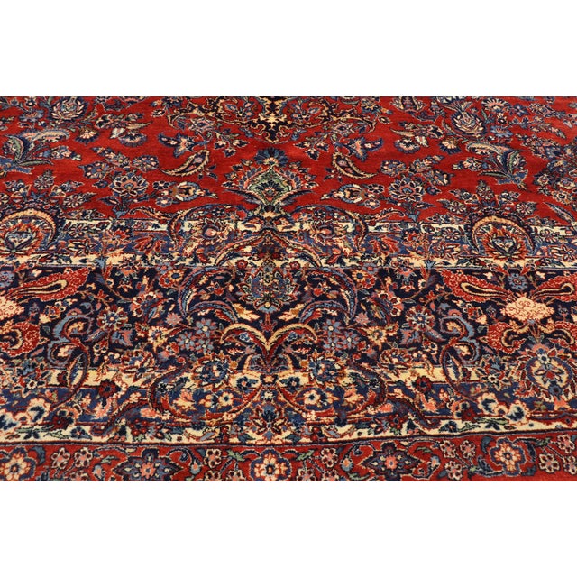 Late 19th Century Persian Qazvin Palace Rug, 11'00 X 21'00 For Sale In Dallas - Image 6 of 12