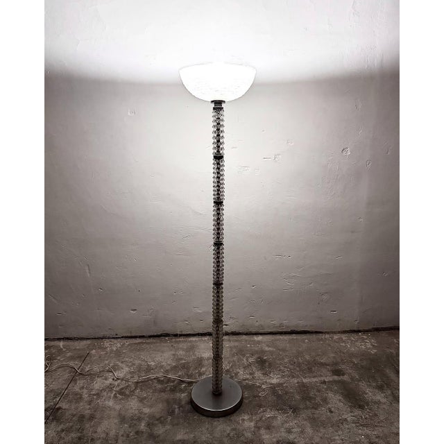 1940s Vintage Murano Glass Floor Lamp from Barovier & Toso, 1940s For Sale - Image 5 of 10