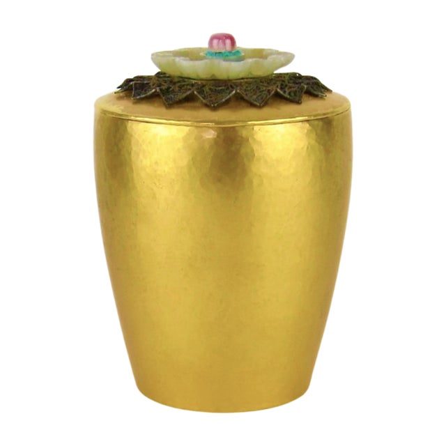 Early 20th Century Marie Zimmermann Gilt Box With Carved and Pierced Finial For Sale - Image 5 of 9