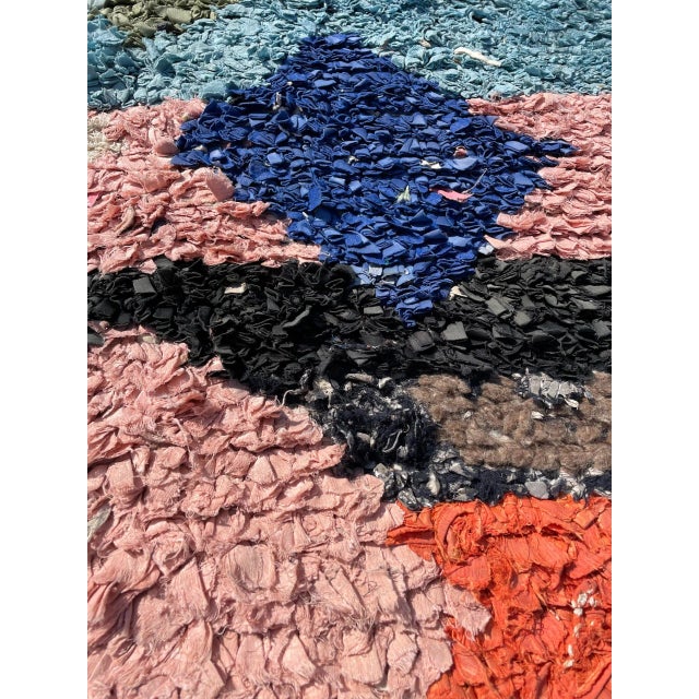 1980s 1980's Vintage Traditional Cotton Moroccan Berber Rug For Sale - Image 5 of 10