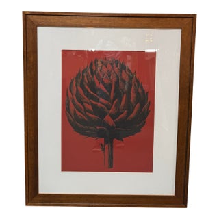 Botanical Series Artichoke Ten Print, Framed For Sale