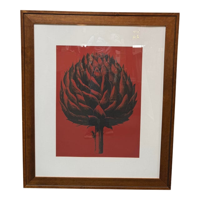 Botanical Series Artichoke Ten Print, Framed For Sale