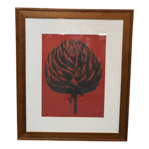 Botanical Series Artichoke Ten Print, Framed