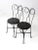 Victorian Antique Ice Cream Parlor Chairs Pair For Sale - Image 3 of 9