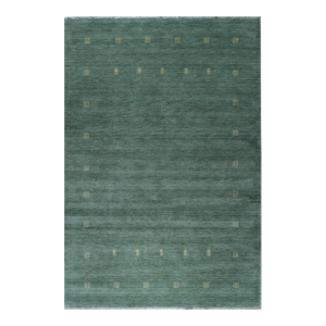 4x6 Laine Amara Green Minimalist Modern Handmade Wool Carpet Rug