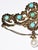 Late 19th Century late 19th Century Victorian 14k Gold and Turqouise Brooch For Sale - Image 5 of 11