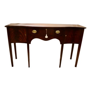 Madison Square Chippendale Solid Mahogany Sideboard For Sale