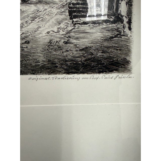 Circa 1920 Paul Geissler "Rothenberg" Etching, Signed For Sale - Image 12 of 12