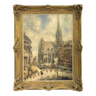 Ludolfs Liberts, Vienna, Oil on Board, Framed For Sale