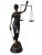 Bronze Lady Justice Statue with Scales, 20th Century For Sale - Image 6 of 9