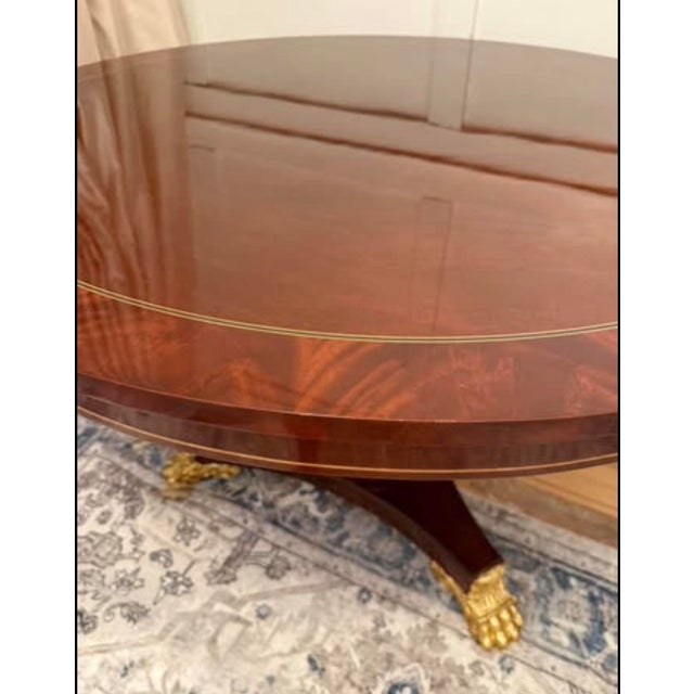 The Rare 90’s production Attributed to Kindel Neoclassic Library Table is a stunning piece of heirloom quality furniture...