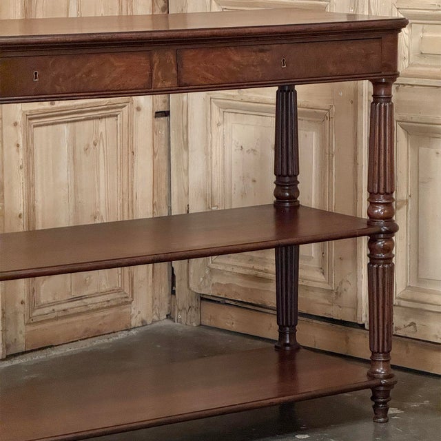 19th Century English Regency Mahogany Etagere Server ~ Console For Sale - Image 10 of 18